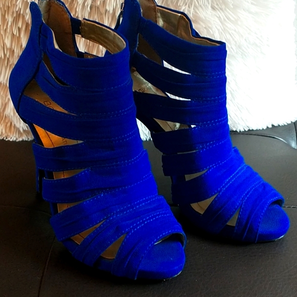 BCBGeneration Shoes - Royal blue strappy BCBG heels